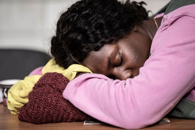 Actrice qui dort